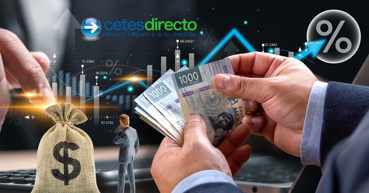 El rendimiento que generan las inversiones en CETES depende de la tasa de interes que fija el Banco de Mexico (Banxico).