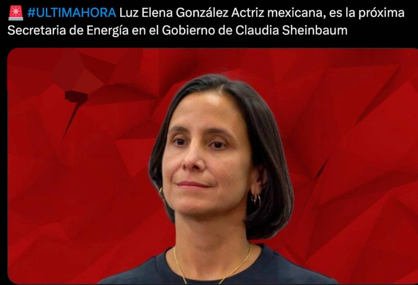 El nombre Luz Elena González generó confusión en las redes sociales. (Foto: Captura)