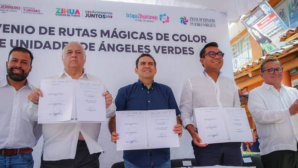 Firman Gobierno de Guerrero y SECTUR Federal convenio de Rutas Mágicas de Color en Zihuatanejo