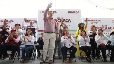 Ebrard dijo que era completamente válida ante el INE su presencia en el evento del candidato morenista para el estado de Hidalgo.