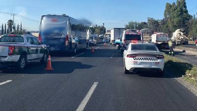 Accidente en autopista México-Querétaro: Carambola deja 2 heridos