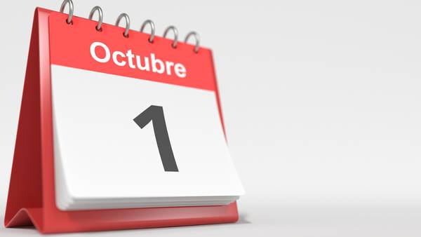 Que ya sea primero de octubre