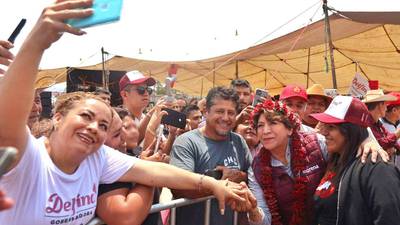¡Territorio, no escritorio! Delfina Gómez llega a 100 municipios visitados en su campaña por el Edomex