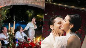 (FOTOS) Así fue la lujosa boda de Nodal y Ángela Aguilar: Con homenaje a Flor Silvestre y miles de pétalos