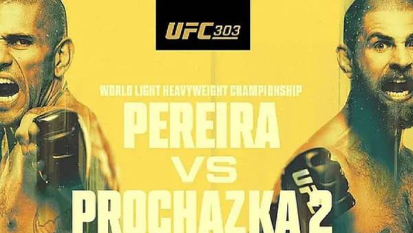 UFC 303: Pereira vs Prochazka EN VIVO: Dónde ver HOY en TV, online, horario y cartelera