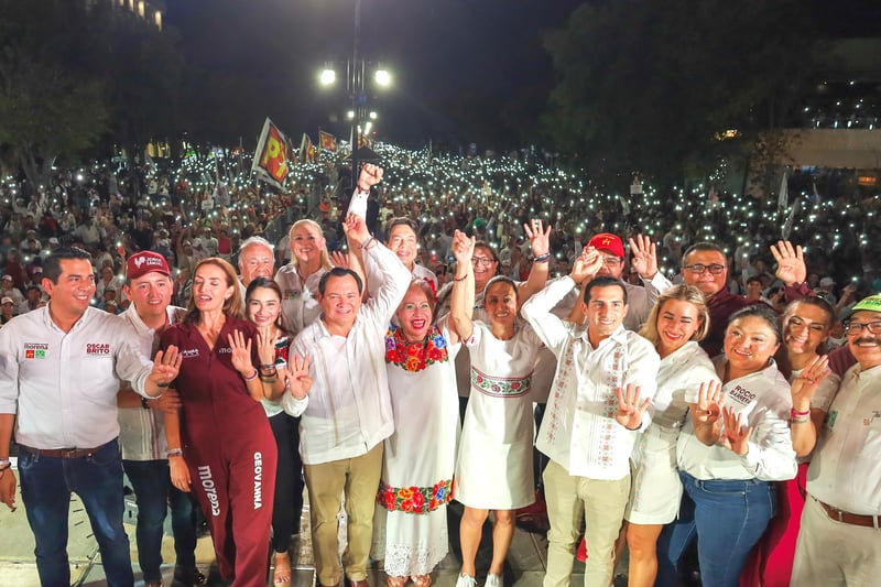 La abanderada del PRD declinó en favor del candidato de la coalición “Sigamos Haciendo Historia”, Joaquín Huacho Mena.