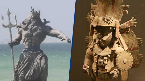‘Es ira de Chaac’: ¿Por qué habitantes de Yucatán quieren tirar la estatua de Poseidón en Progreso?