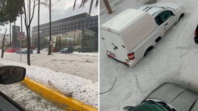 ¡El cielo se cae! Lluvias y granizada en Puebla ‘sepultan’ calles y autos (VIDEOS)  