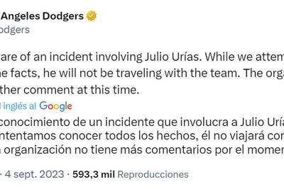 Julio Urías detenido ¿Quiénes son los beisbolistas mexicanos en