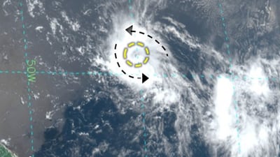 Depresión Tropical ‘Tres’ se forma en Quintana Roo; prevén que evolucione a ciclón en 48 horas 