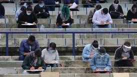 Así realizan examen de admisión a la UNAM en Estadio Olímpico Universitario