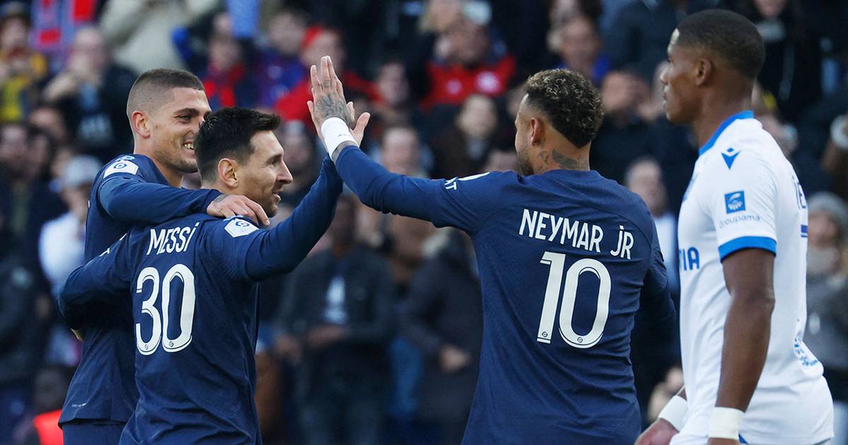 PSG aplasta al Auxerre; Messi, Neymar y Mbappé jugaron antes de Qatar ...