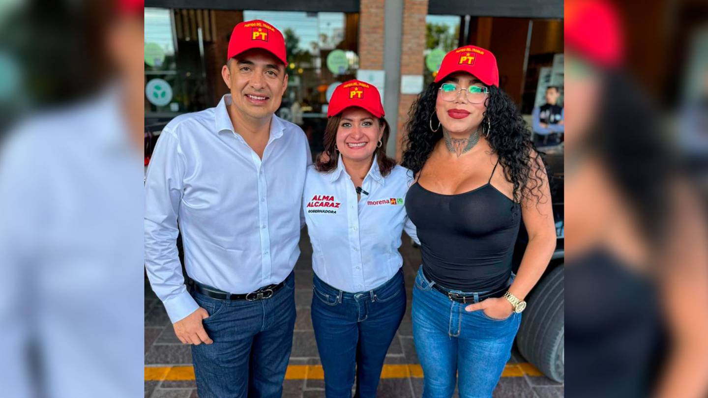 Paola Suárez (extrema derecha) denunció amenazas relacionadas con su candidatura por el PT.
