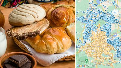 ¿A qué hora sales por el pan? Este mapa te muestra todas las panaderías en CDMX y Edomex