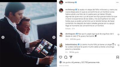 Fofo' Márquez confirma muerte de su papá y anuncia que dejará de hacer  contenido en redes – El Financiero