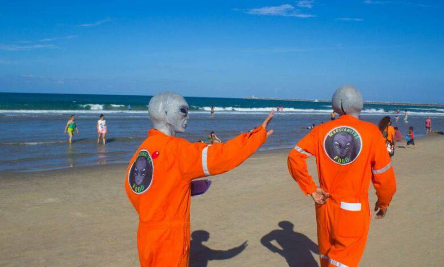 Los aliens fueron vistos en las playas de Tamaulipas. (Captura: Redes sociales)