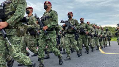Blindan a Colima con 100 fusileros de la Sedena que combatirán delincuencia