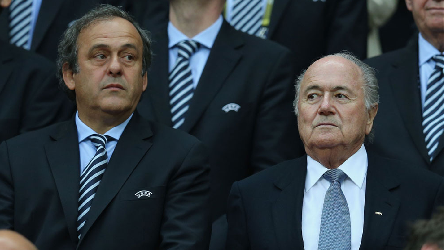 Joseph Blatter y Michel Platini