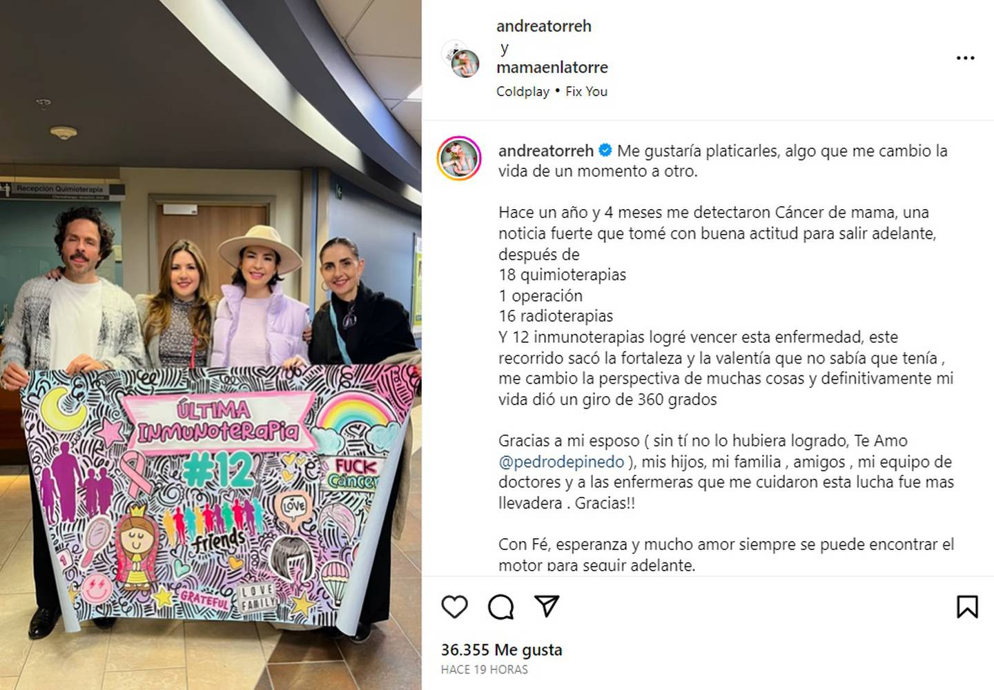 Andrea Torre Venció Al Cáncer De Mama La Actriz De ‘una Familia De Diez Revela Su Proceso 0113