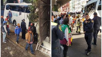 Al menos un muerto y 41 heridos por choque de autobús turístico en Periférico