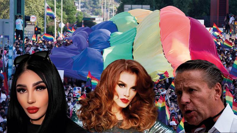 Famosos en la Marcha LGBT de la CDMX (Foto: Especial El Financiero)