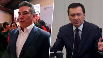 ‘Alito’ Moreno irrumpe en plenaria de senadores del PRI y Osorio Chong reprocha que se ‘coló' 