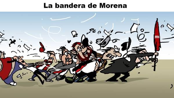 La bandera de Morena