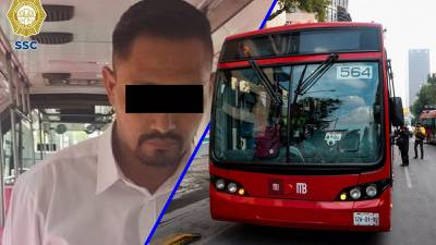Conductor del Metrobús es detenido por amenazar con un arma a chofer en CDMX