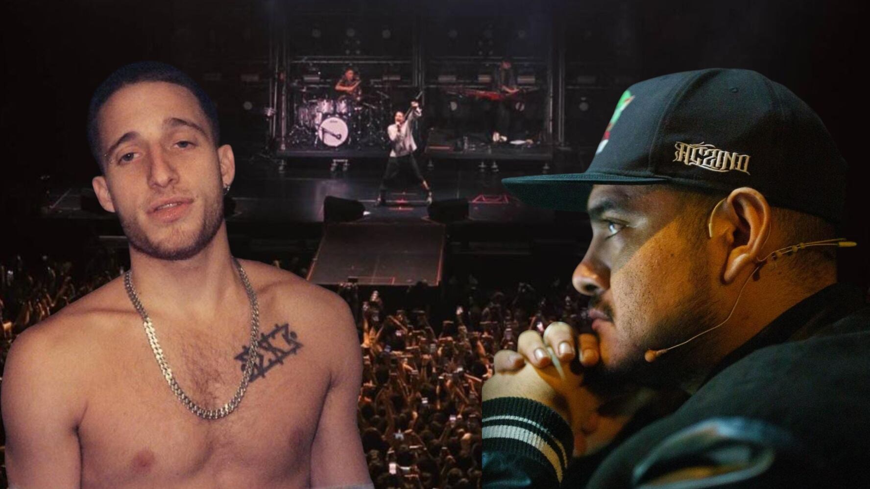 Aczino se presentó en el concierto de Wos en la CDMX. (Foto: Especial El Financiero)