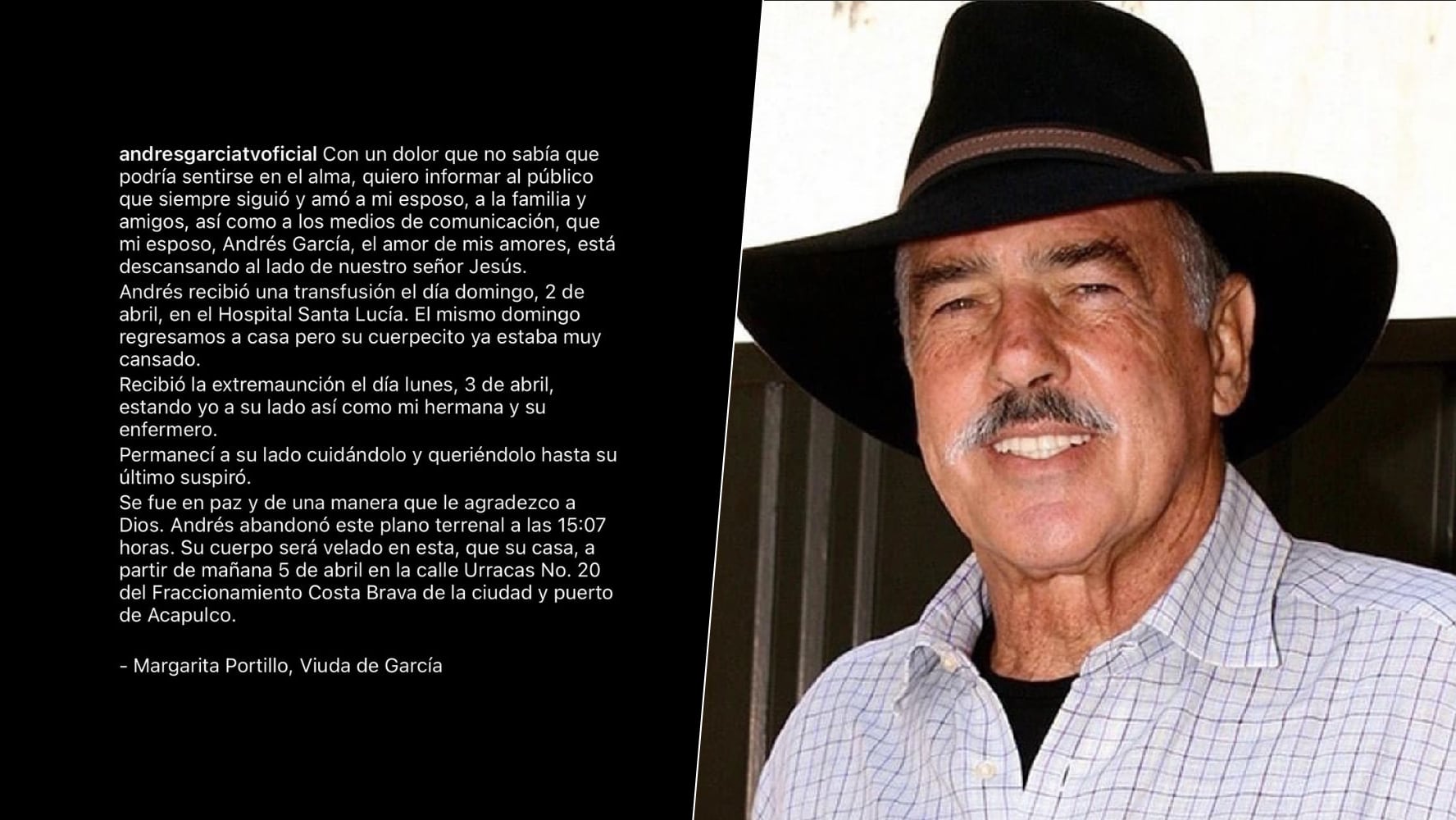 ¿Cómo que Andrés García no era mexicano? Este era su país de origen