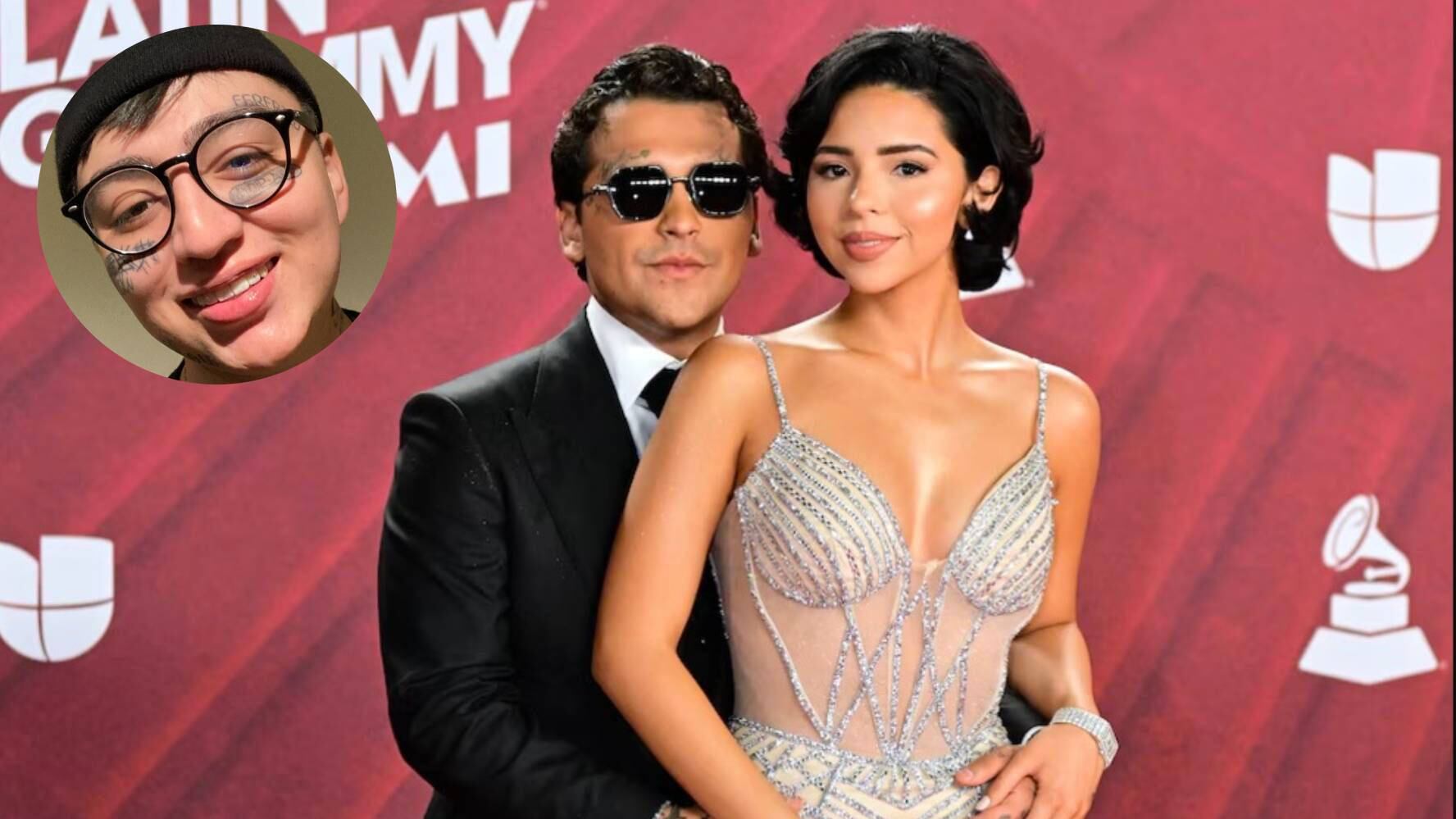 Dani Flow señaló a Nodal por intentar 'ligar' con su esposa. (Foto: Instagram @daniflowir/AFP)