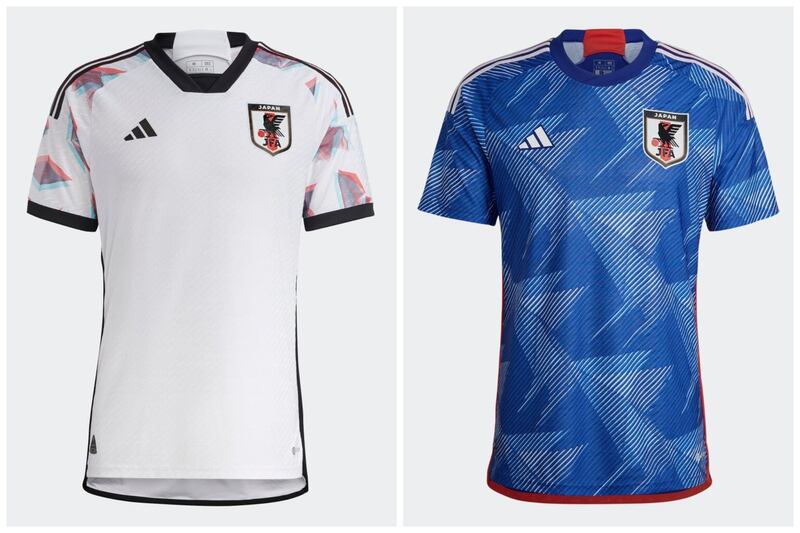 Estos serán los diseños de las playeras de Japón para Qatar 2022