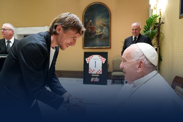 ¡El Milagro del futbol! El Papa recibe a Luka Modric y Croacia antes de la Eurocopa